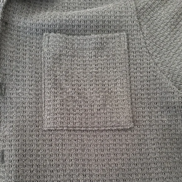 Todd Snyder Textured Blue Knit Shirt - Picture 3 of 3